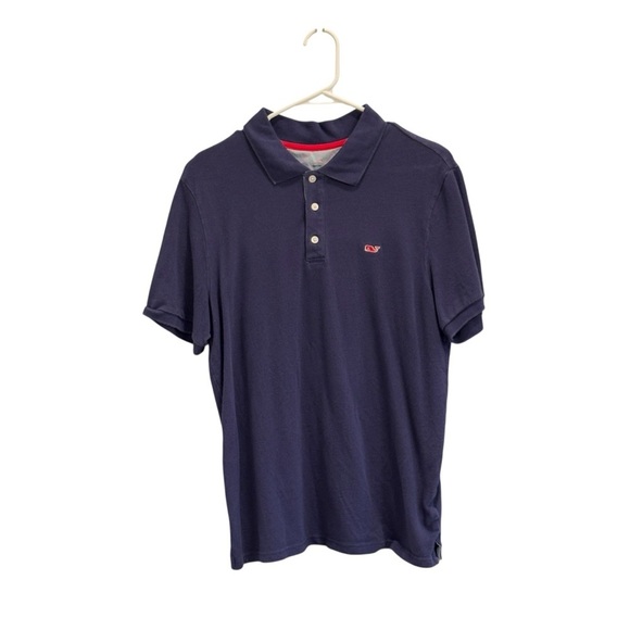 Vineyard Vines for Target Navy Mens Polo Size Medium 100% Cotton - Picture 2 of 6